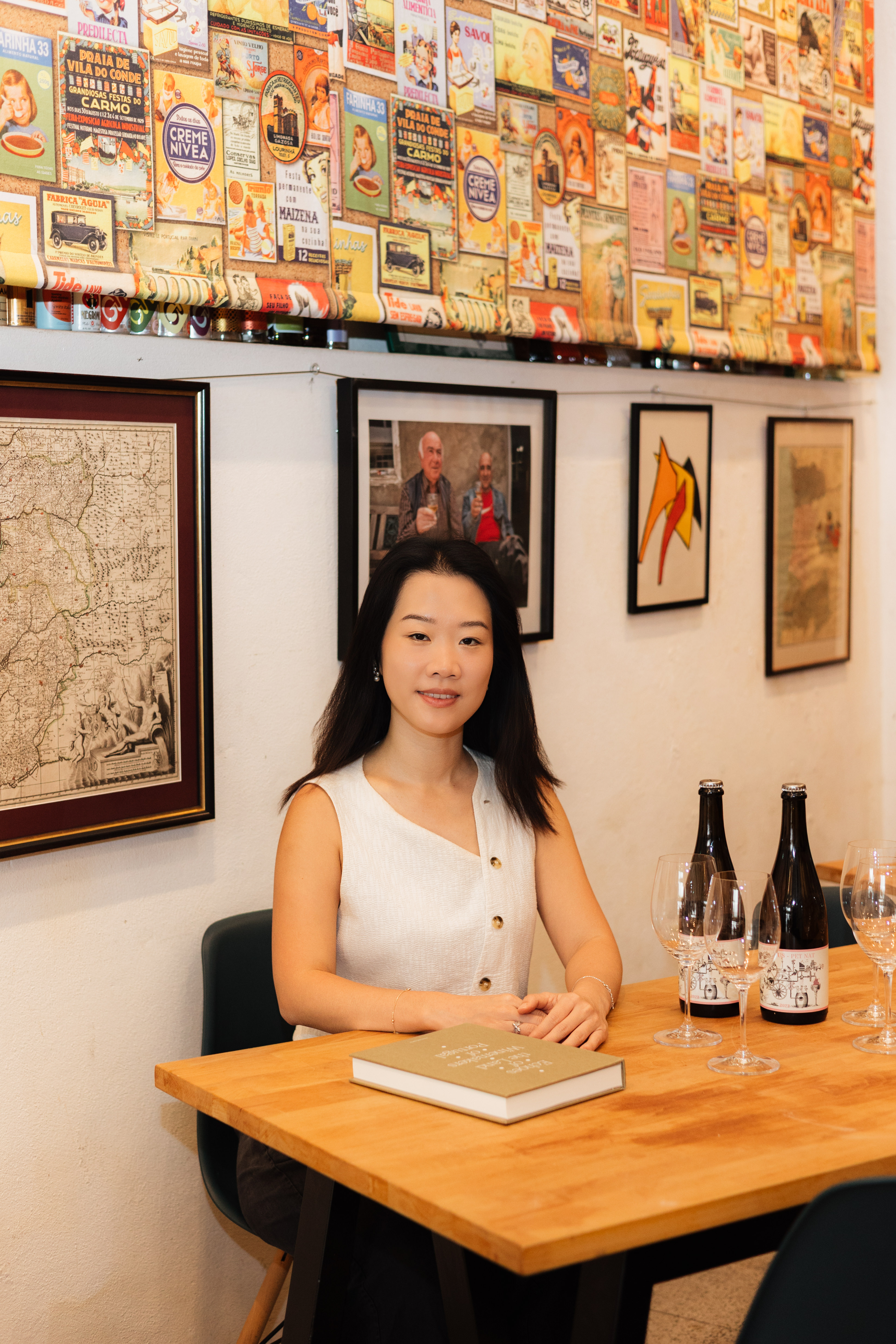 Christine at tasting table